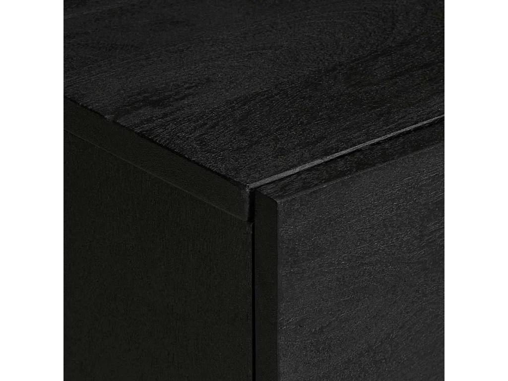 Meuble TV noir 105x33x46 cm bois d'ingénierie