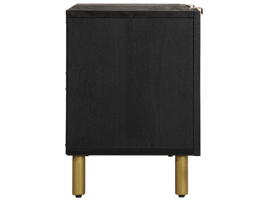 Mobile Porta TV Nero 105x33x46 cm in Legno Multistrato