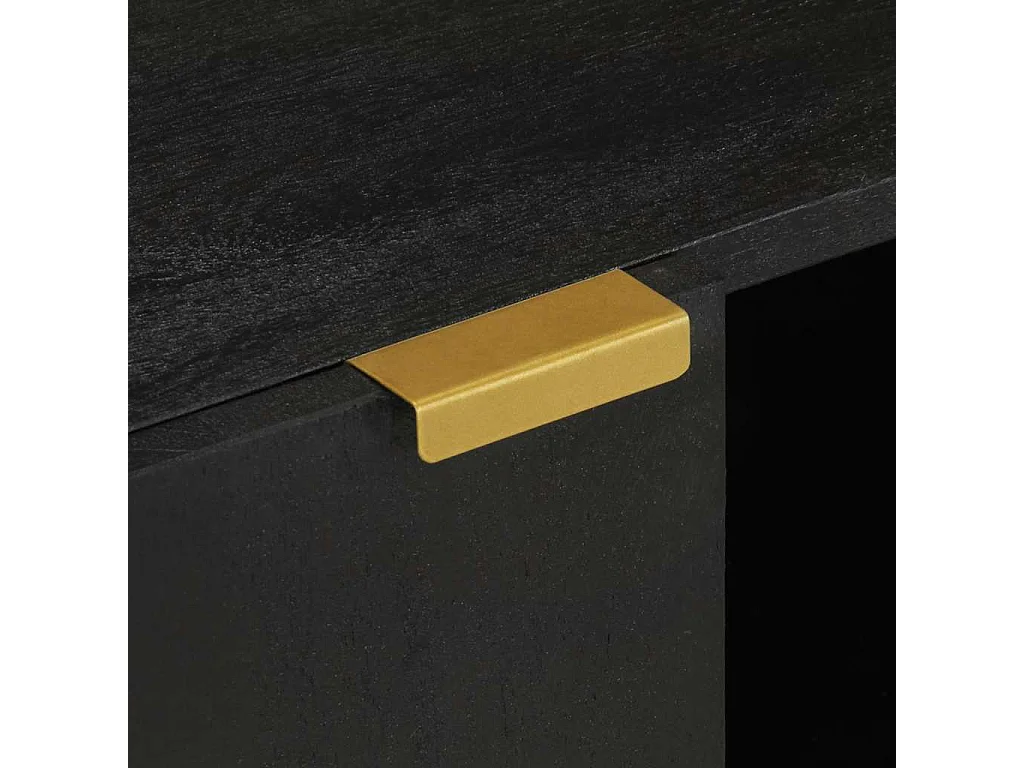 Mobile Porta TV Nero 105x33x46 cm in Legno Multistrato
