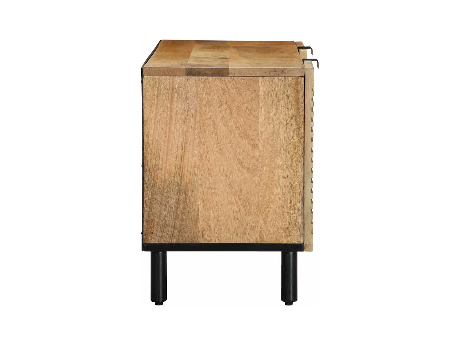 Mobile Porta TV Marrone 105x33x46cm in Legno Massello di Mango