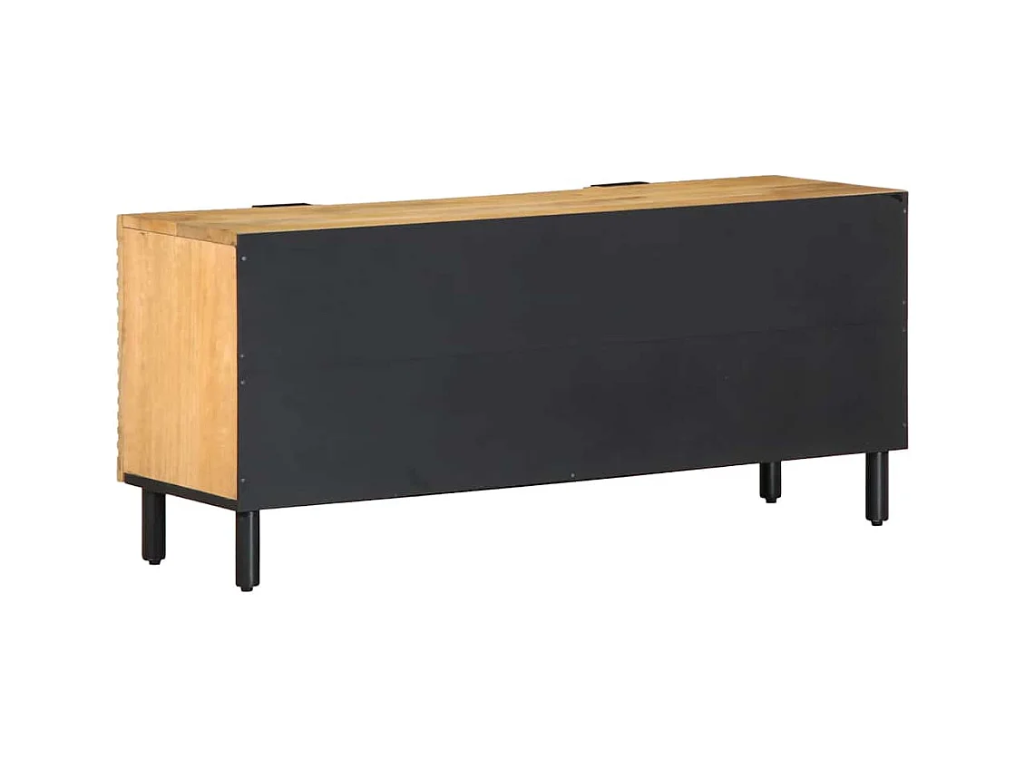 Mobile Porta TV Marrone 105x33x46cm in Legno Massello di Mango