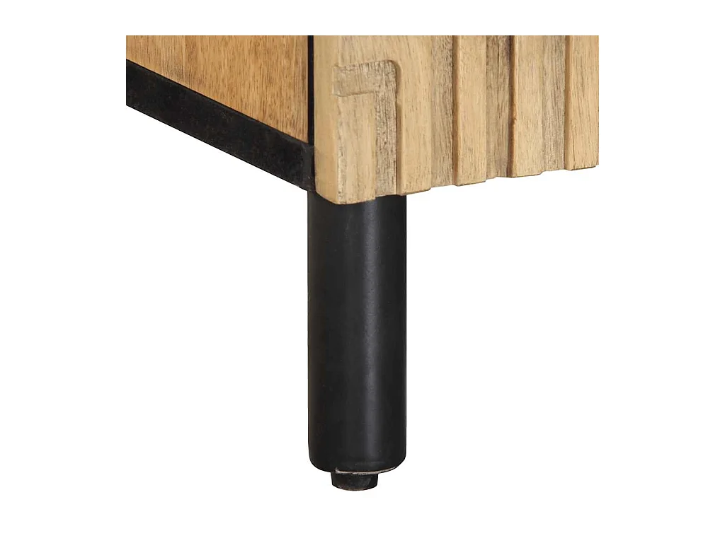 Mobile Porta TV Marrone 105x33x46cm in Legno Massello di Mango