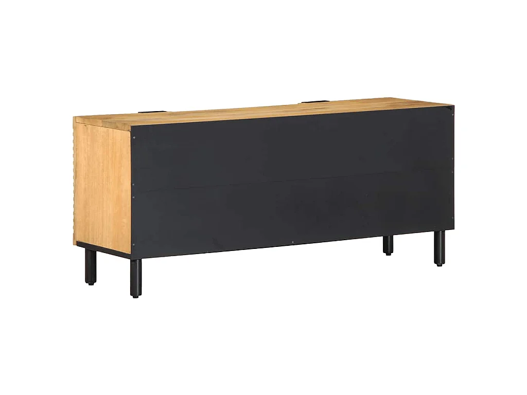 Mobile Porta TV Marrone 105x33x46cm in Legno Massello di Mango