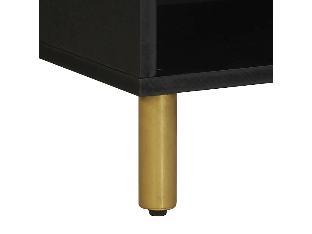 TV-Schrank Schwarz 80x33x46 cm Holzwerkstoff