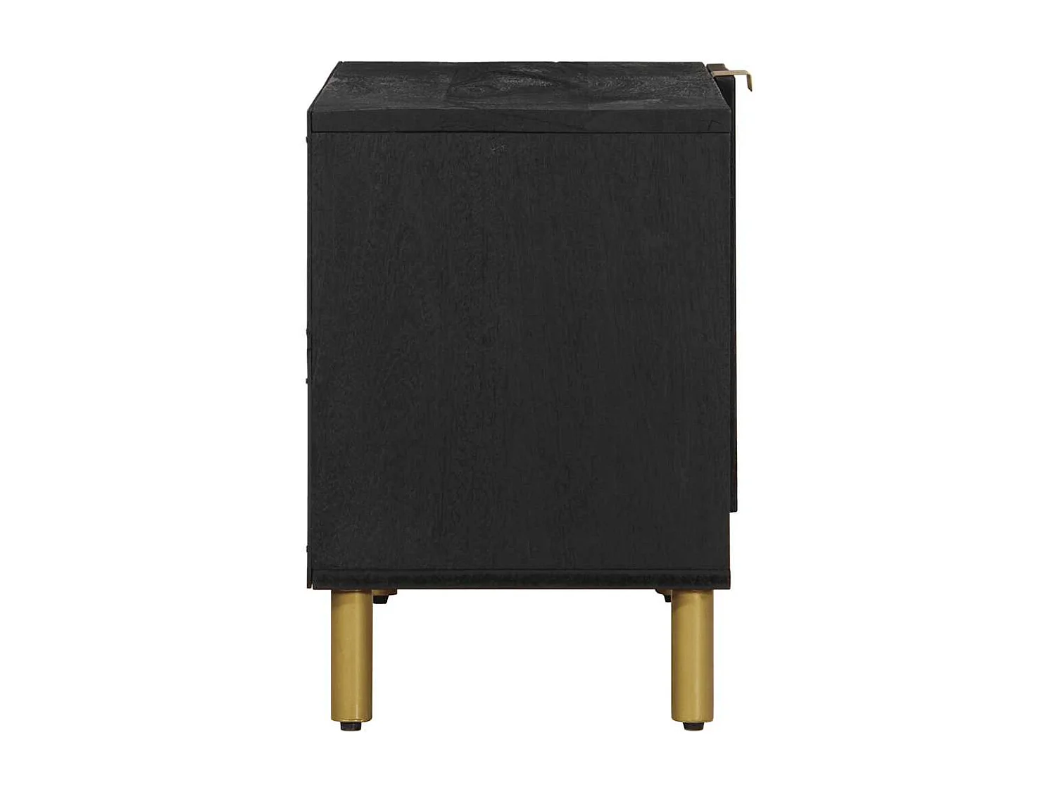 Meuble TV noir 80x33x46 cm bois d'ingénierie