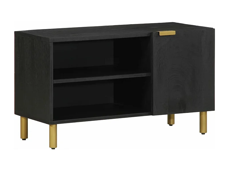 TV-Schrank Schwarz 80x33x46 cm Holzwerkstoff