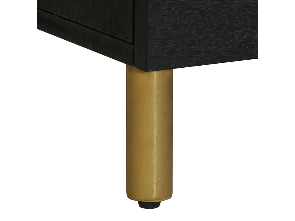 TV-Schrank Schwarz 100x33x46 cm Holzwerkstoff