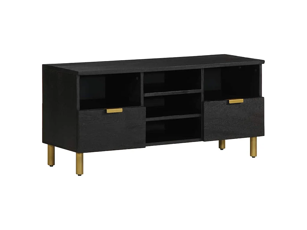 Mobile Porta TV Nero 100x33x46 cm in Legno Multistrato