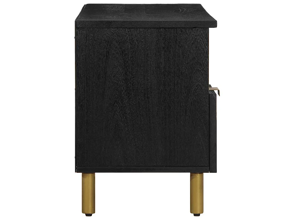 Mobile Porta TV Nero 100x33x46 cm in Legno Multistrato