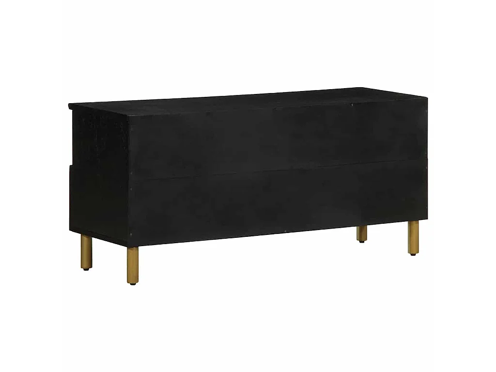 Mobile Porta TV Nero 100x33x46 cm in Legno Multistrato