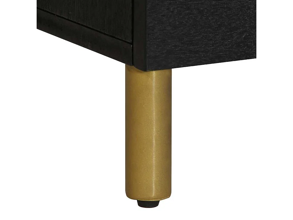 Mobile Porta TV Nero 100x33x46 cm in Legno Multistrato