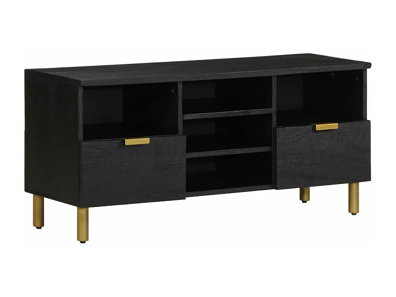 TV-Schrank Schwarz 100x33x46 cm Holzwerkstoff