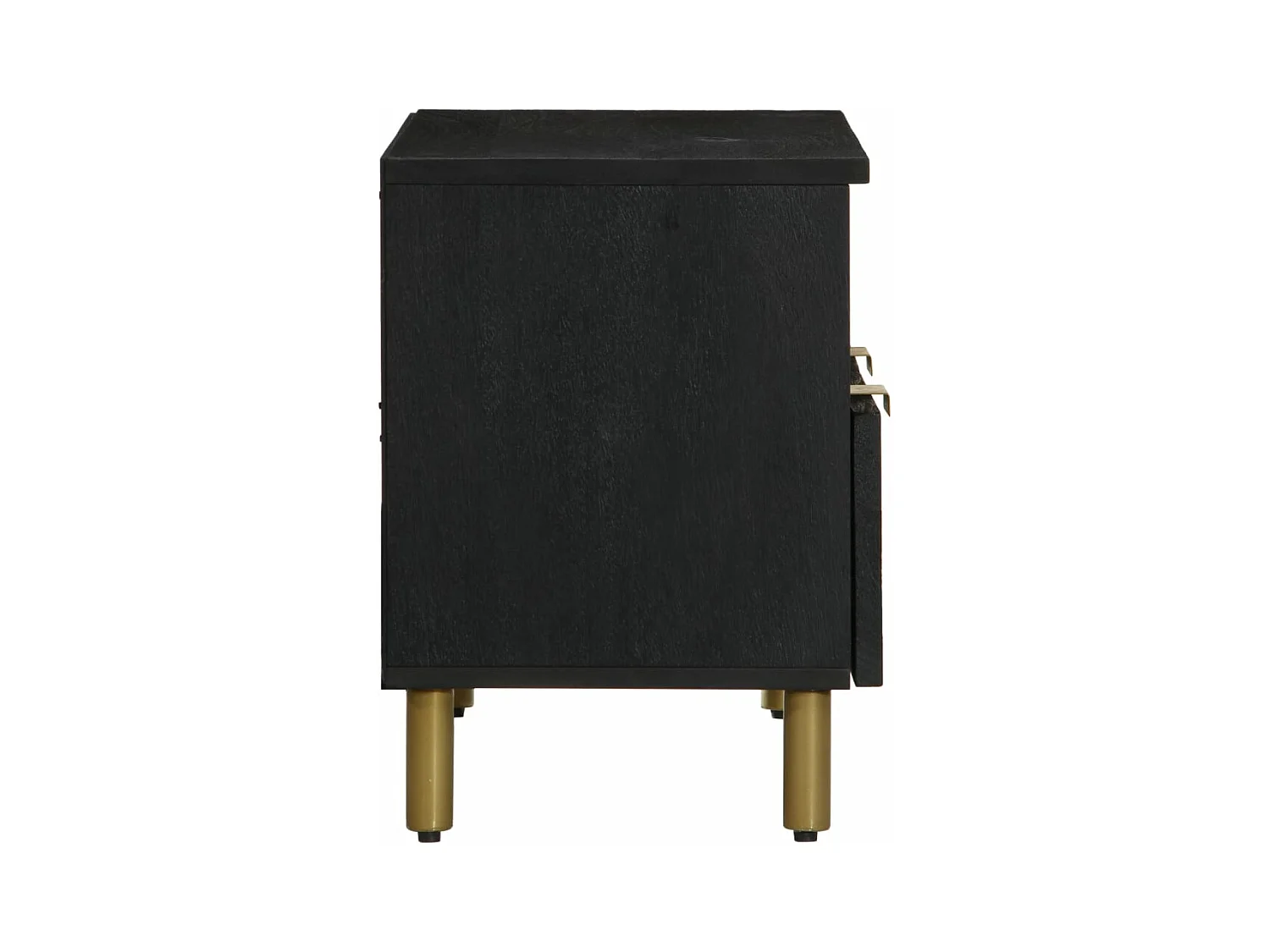 Tv-meubel 70x33x46 cm bewerkt hout zwart