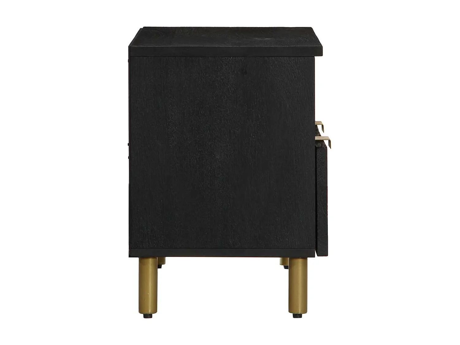 Meuble TV noir 70x33x46 cm bois d'ingénierie