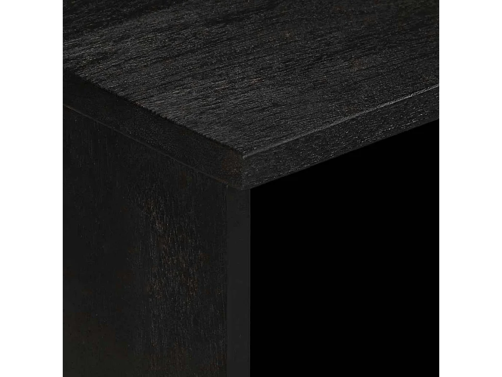 Meuble TV noir 70x33x46 cm bois d'ingénierie