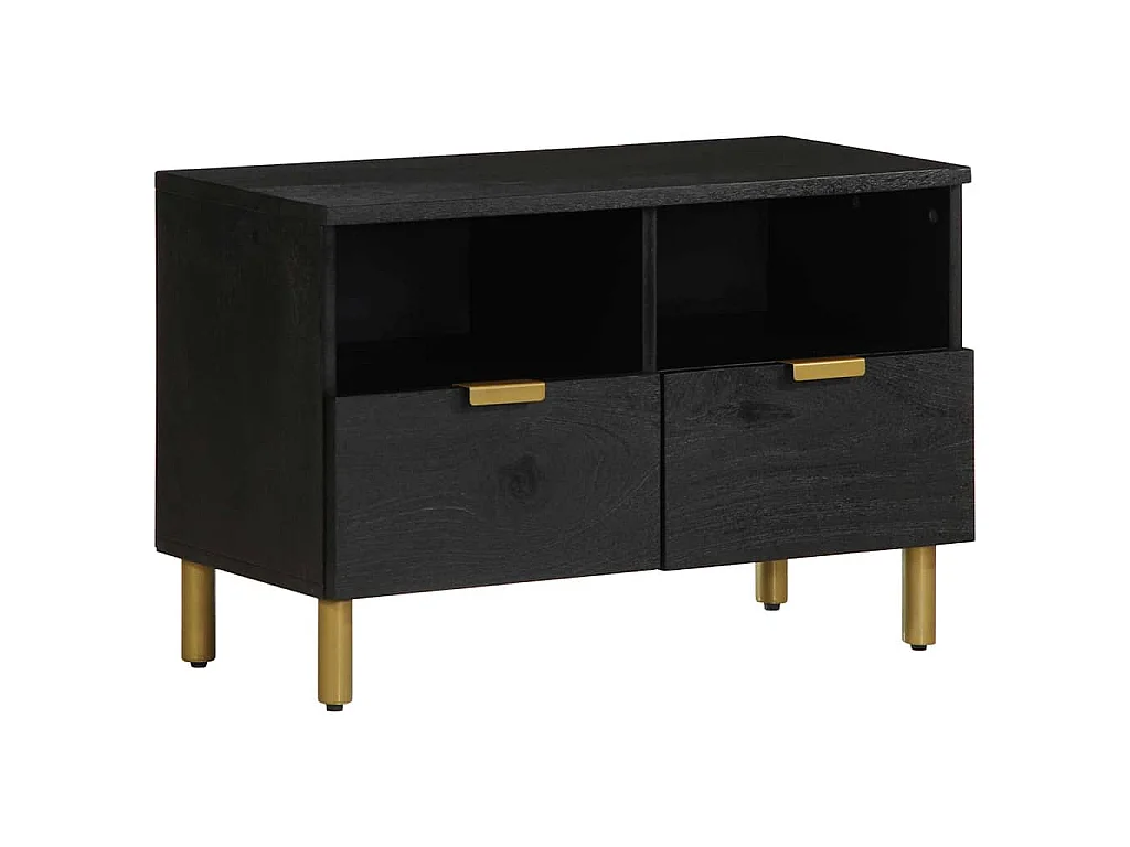 Mobile Porta TV Nero 70x33x46 cm in Legno Multistrato
