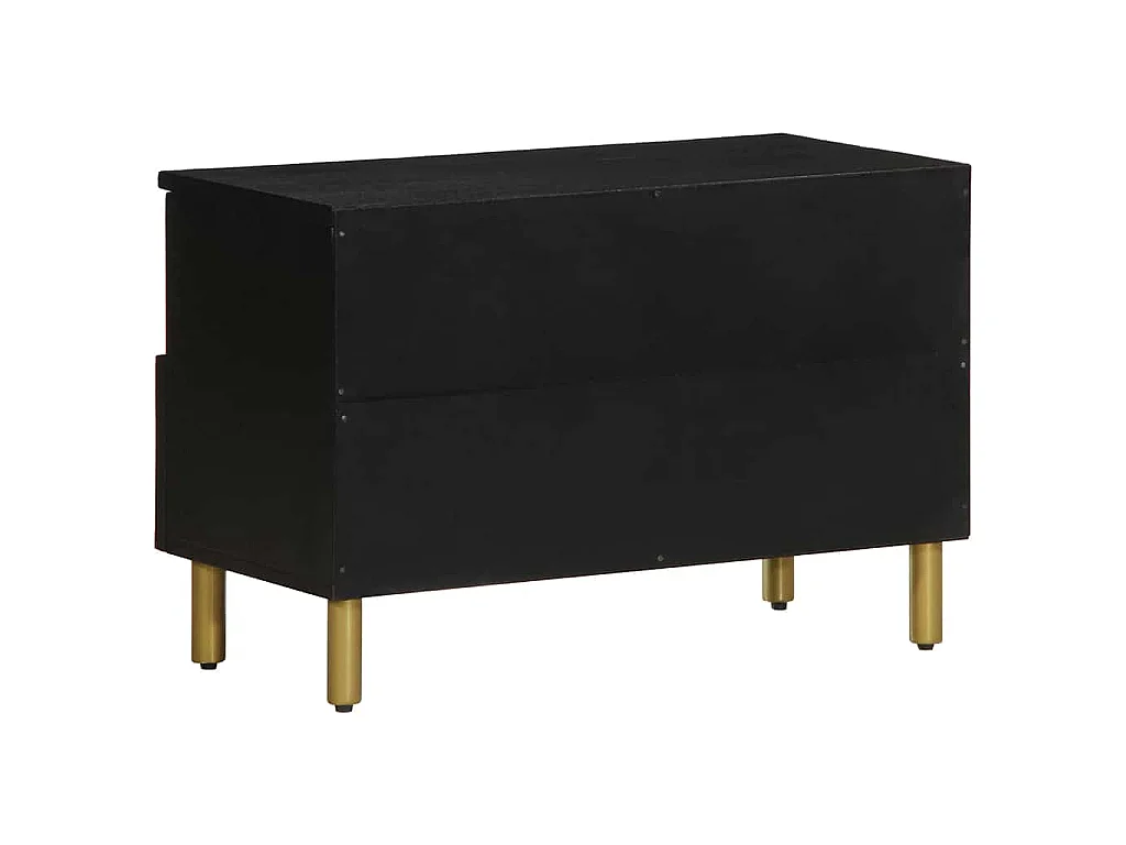 Mobile Porta TV Nero 70x33x46 cm in Legno Multistrato
