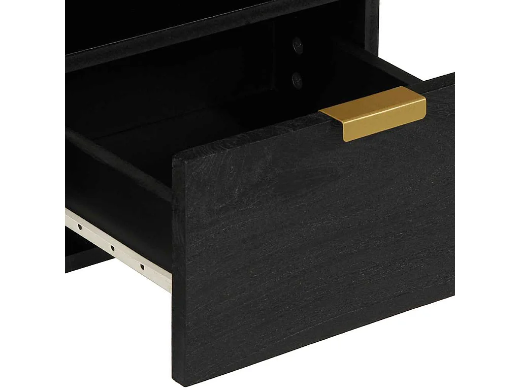 Mobile Porta TV Nero 70x33x46 cm in Legno Multistrato