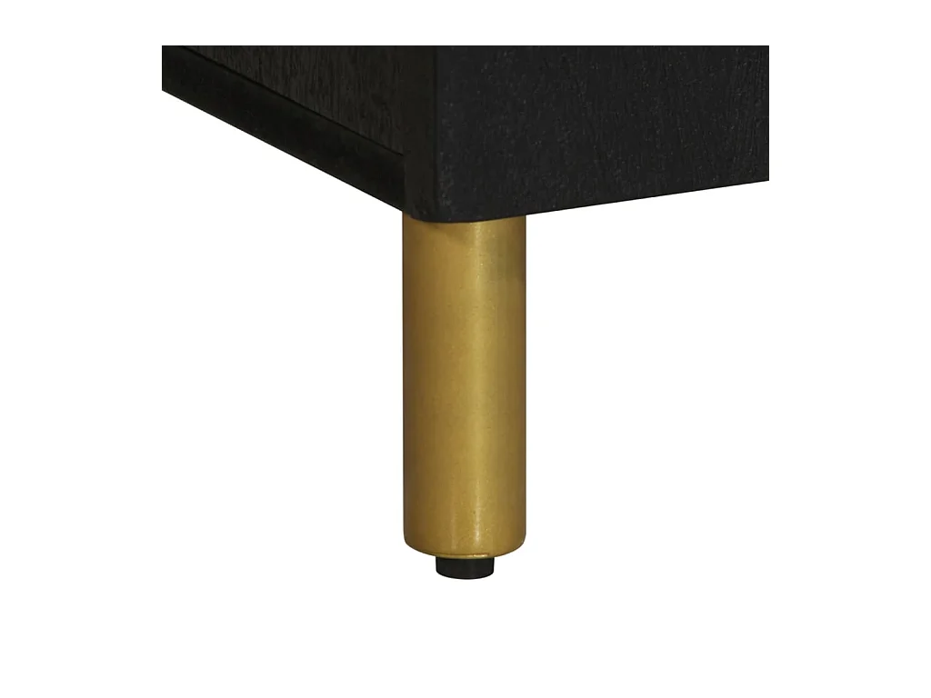 Mobile Porta TV Nero 105x33x46 cm in Legno Multistrato