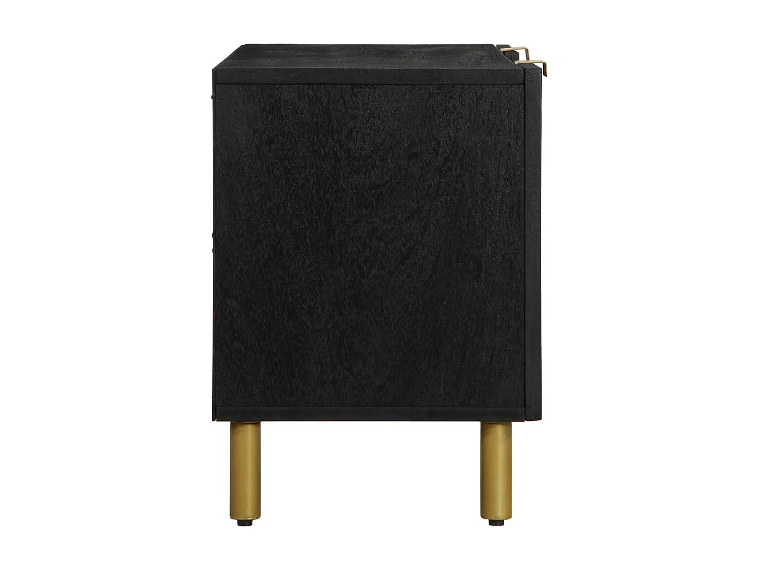 Meuble TV noir 105x33x46 cm bois d'ingénierie