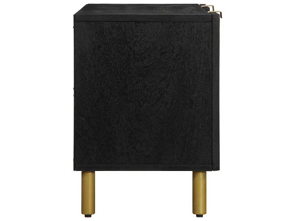 Mobile Porta TV Nero 105x33x46 cm in Legno Multistrato