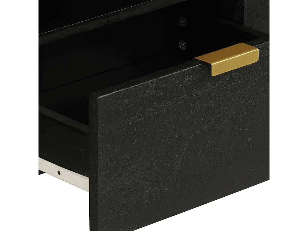 Mobile Porta TV Nero 105x33x46 cm in Legno Multistrato