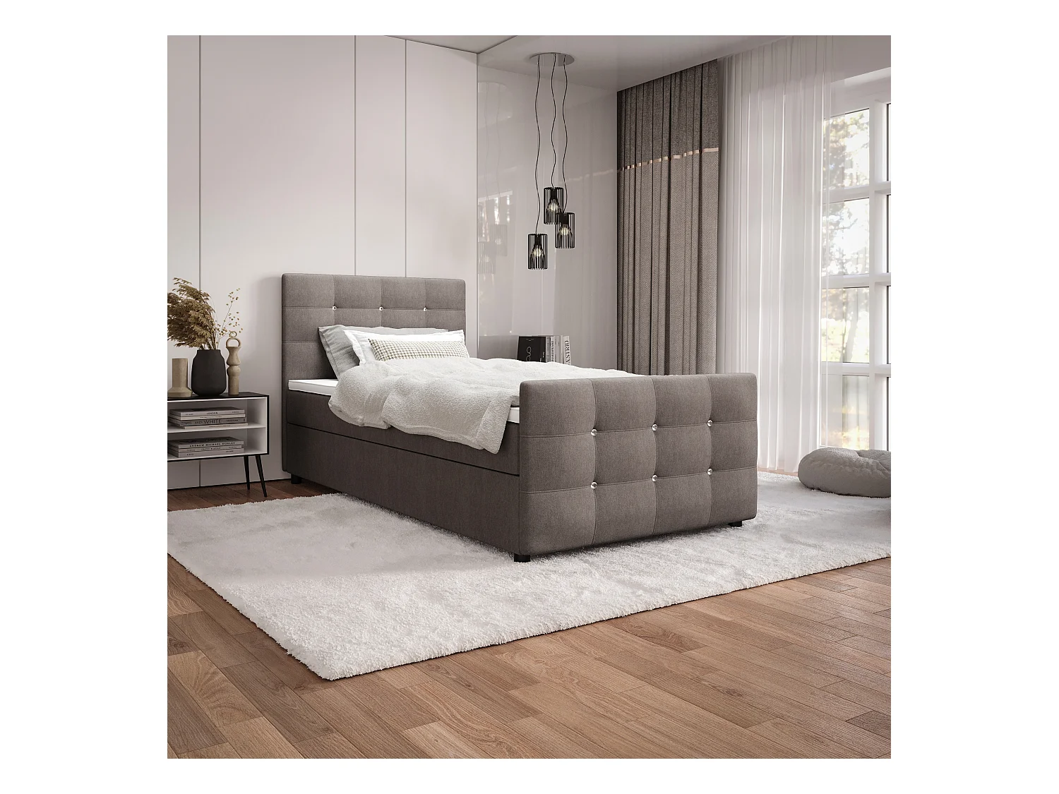 Łóżko kontynentalne KLEO mini 90x200 Cosmic 03