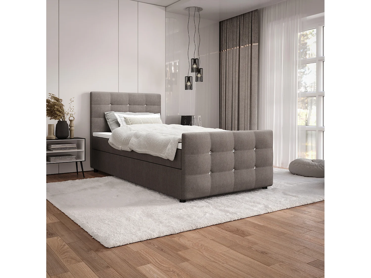 Boxspringbett KLEO mini 90x200 Cosmic 03