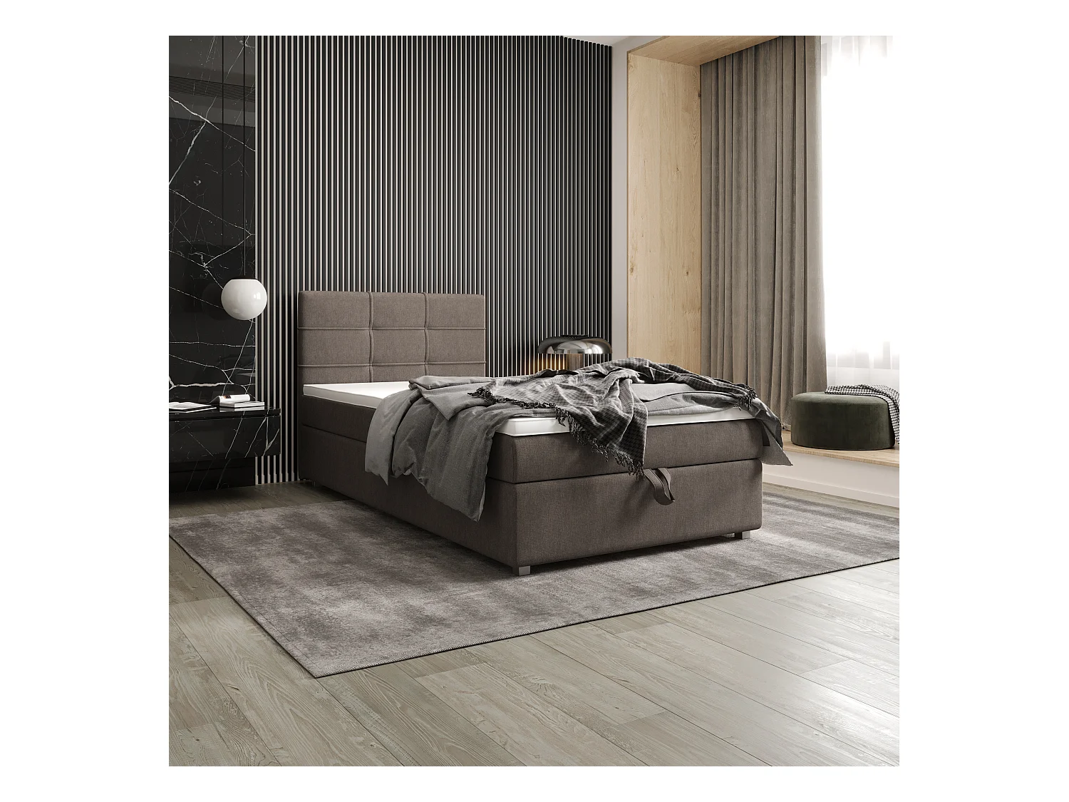 Boxspringbett FADO 22 100x200 Cosmic 03