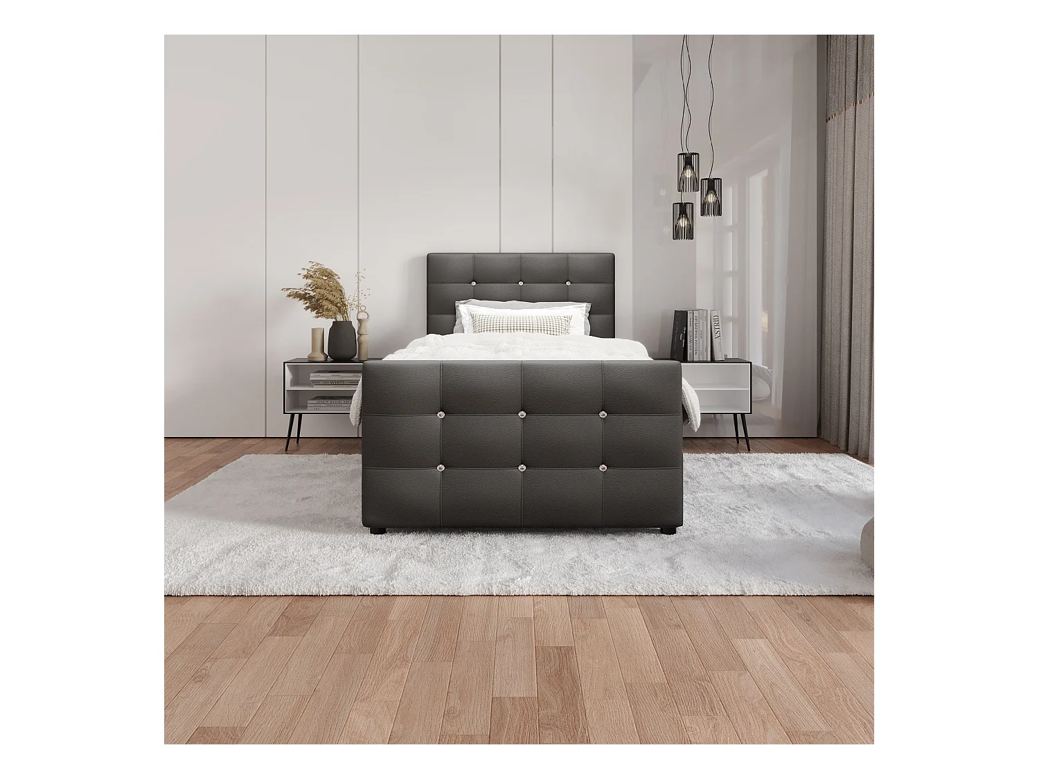 Boxspringbett KLEO 100x200 Madryt 195