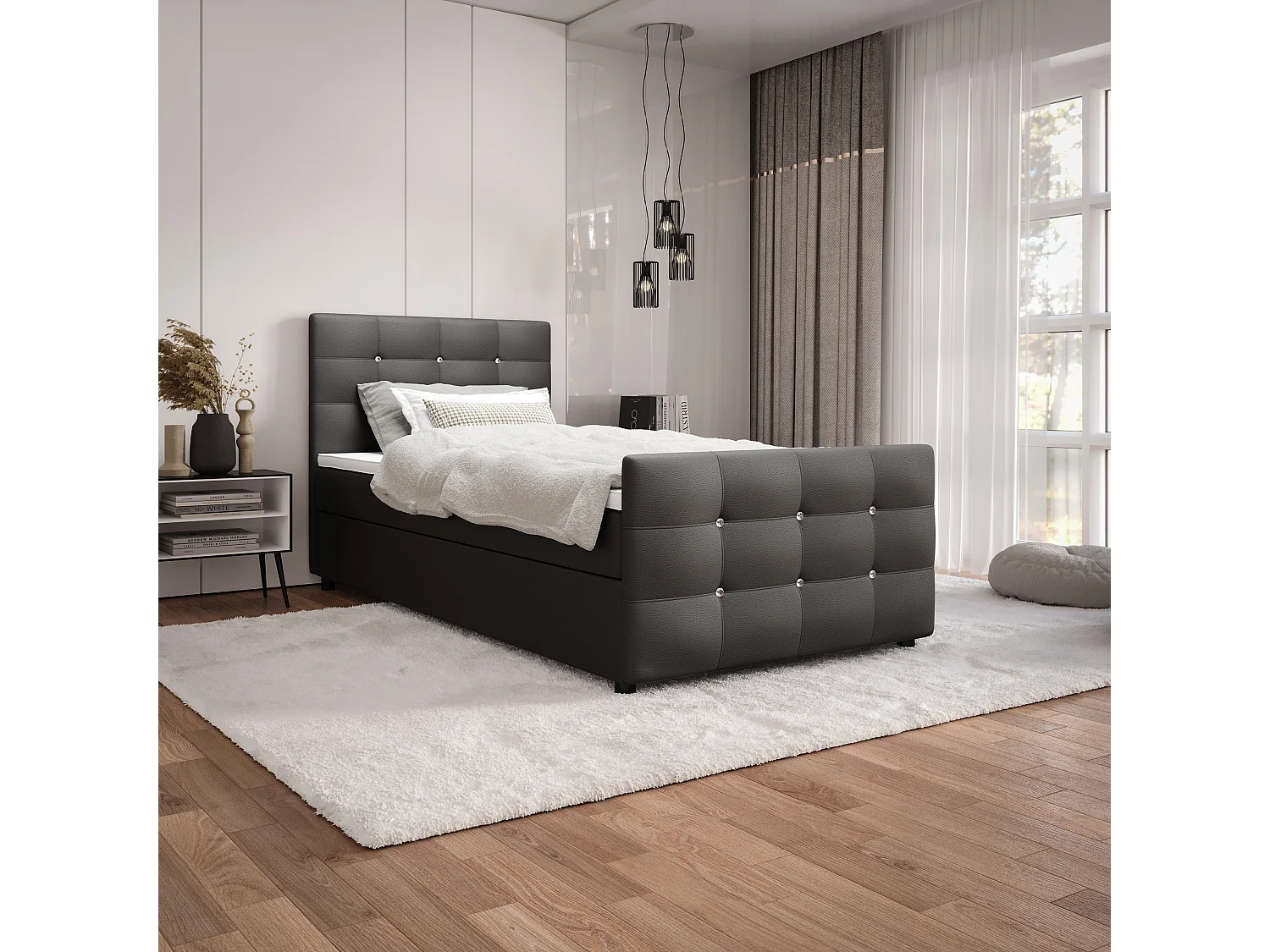 Boxspringbett KLEO 100x200 Madryt 195