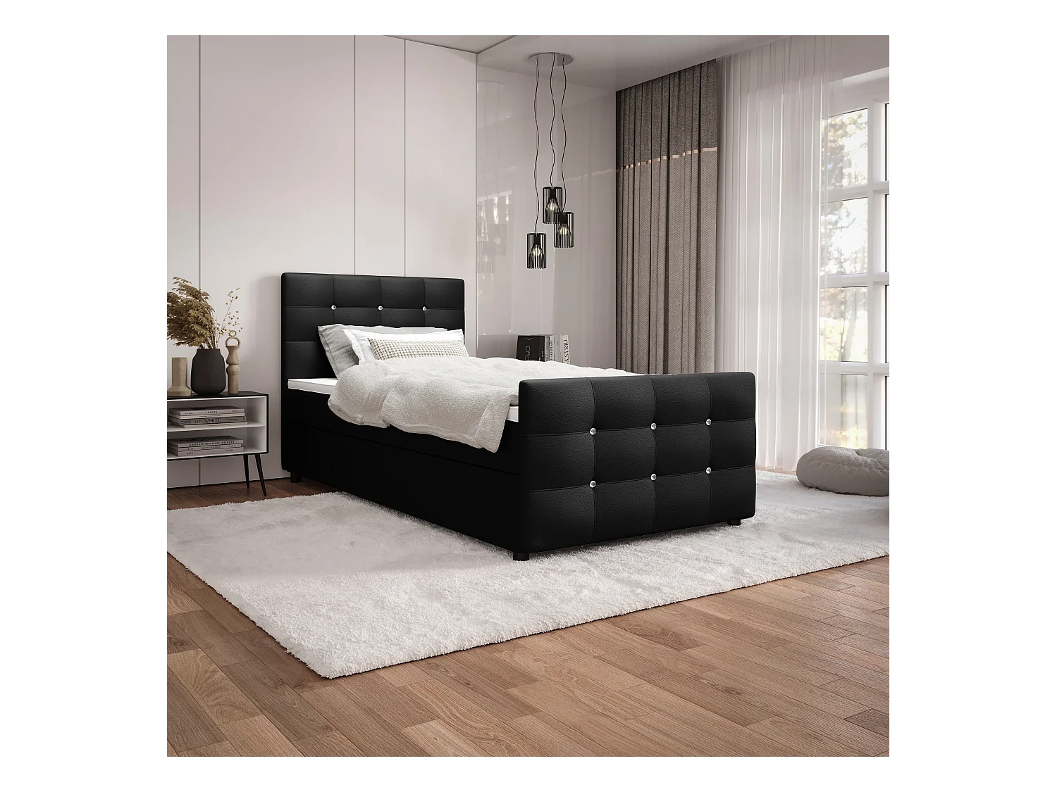 Boxspringbett KLEO 100x200 Madryt 1100