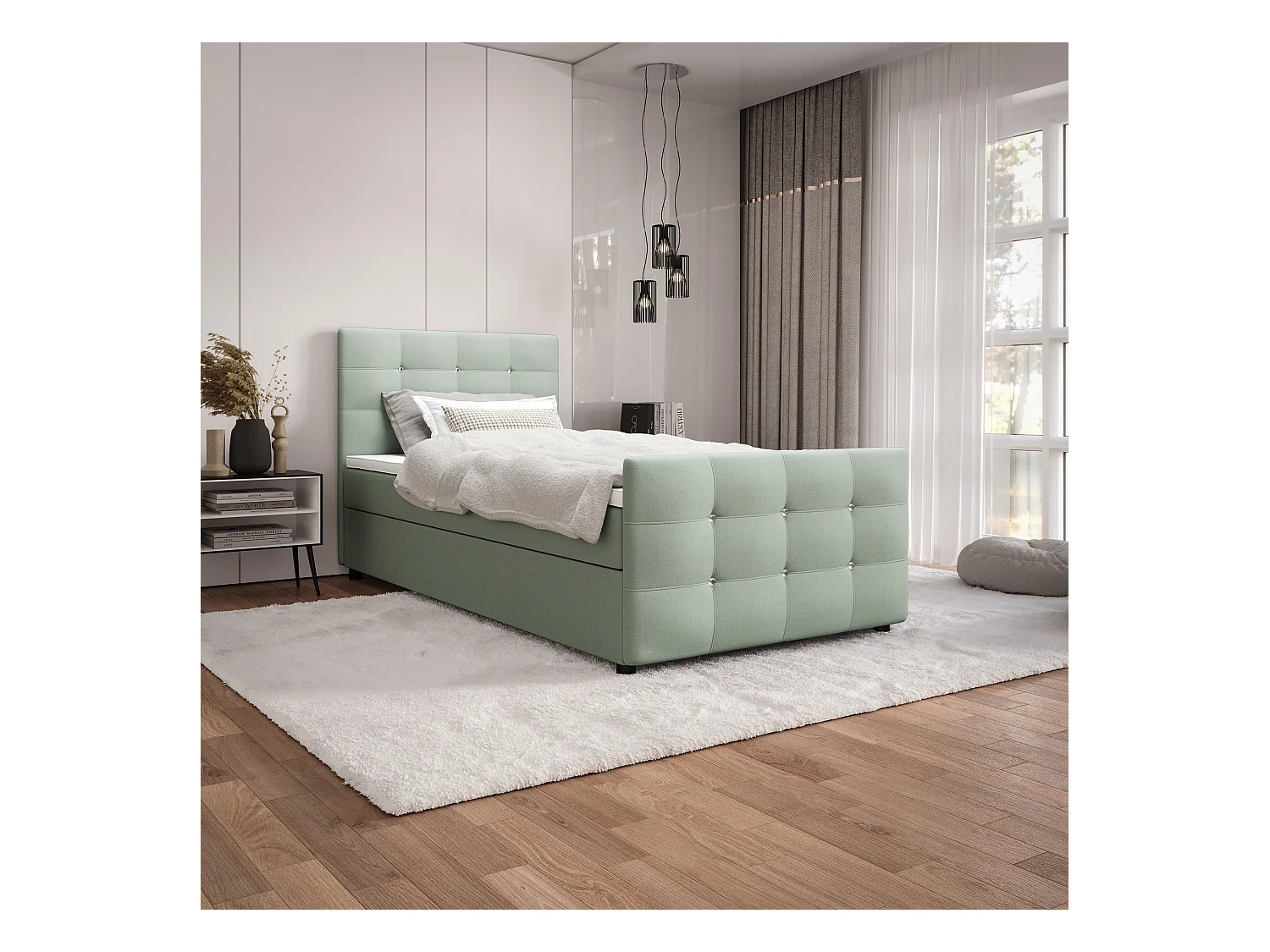 Łóżko kontynentalne KLEO mini 100x200 Cosmic 16