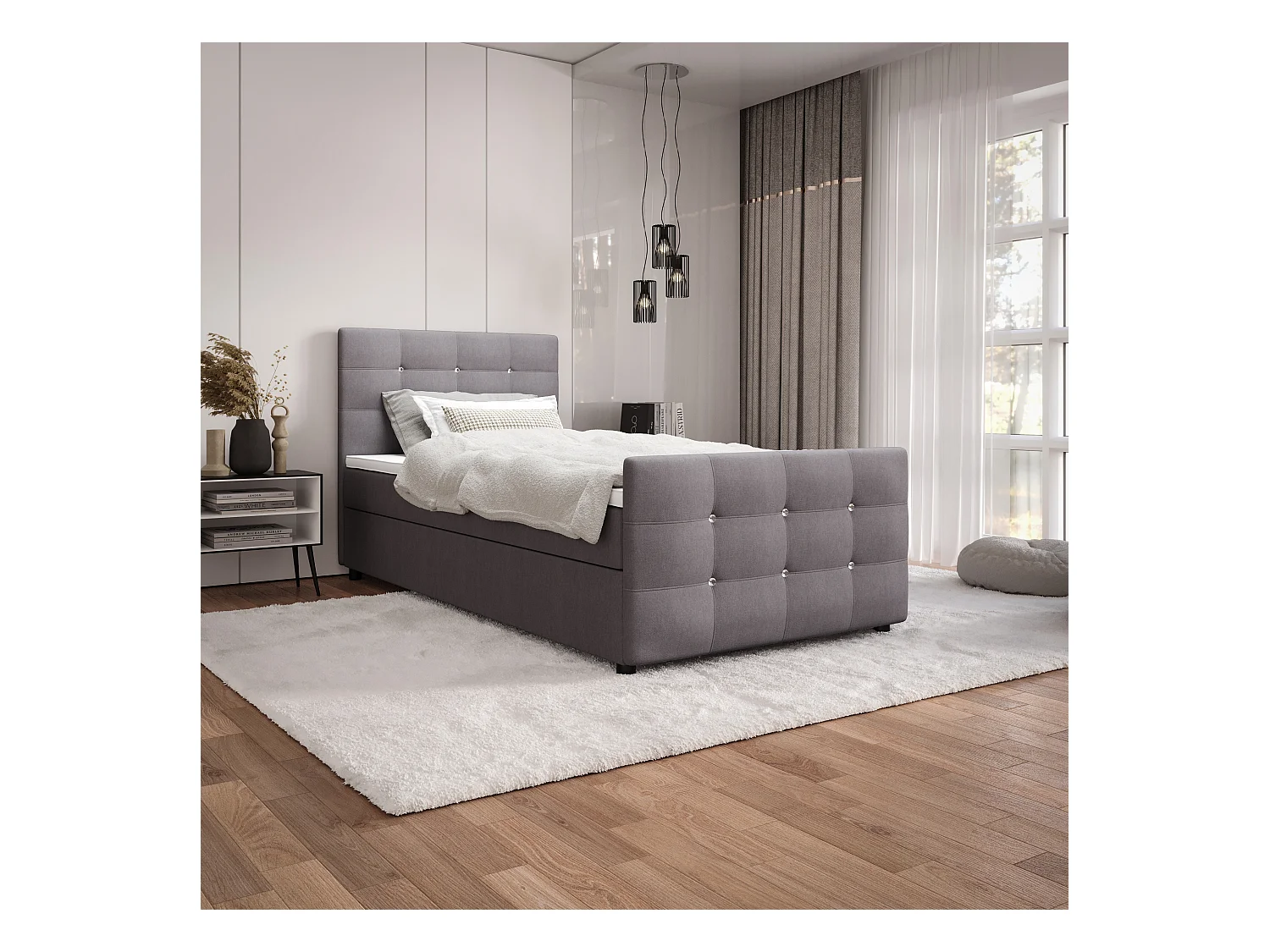 Łóżko kontynentalne KLEO mini 100x200 Cosmic 160