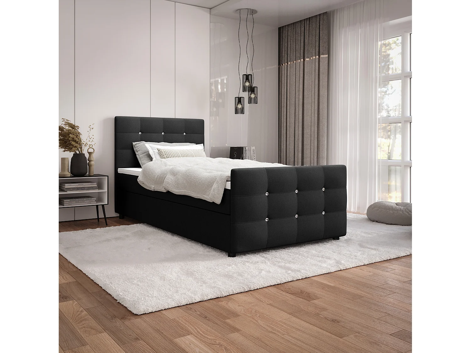 Boxspringbett KLEO mini 90x200 Cosmic 100