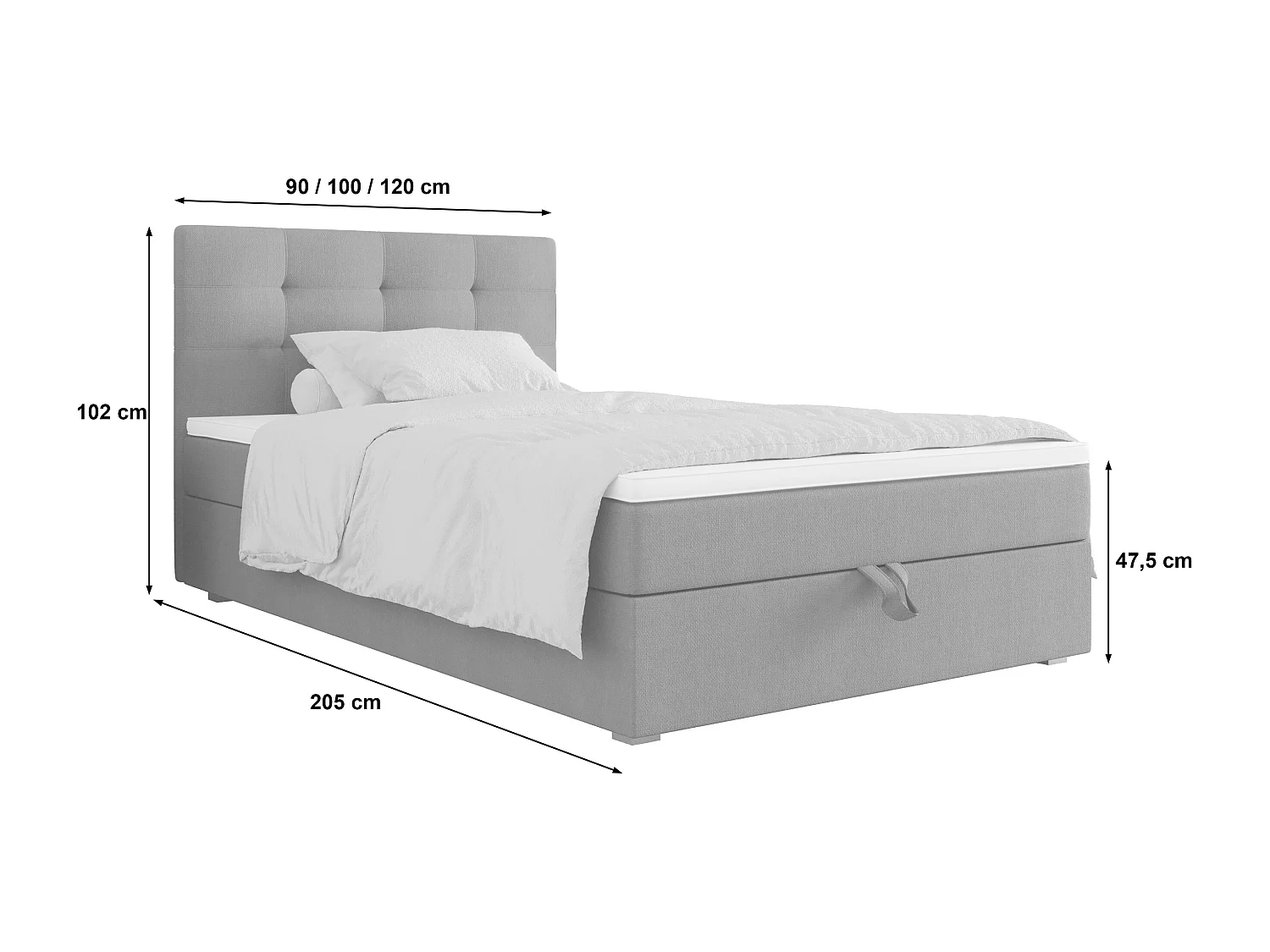 Boxspringbett FADO 11 mini 120x200 Cosmic 800