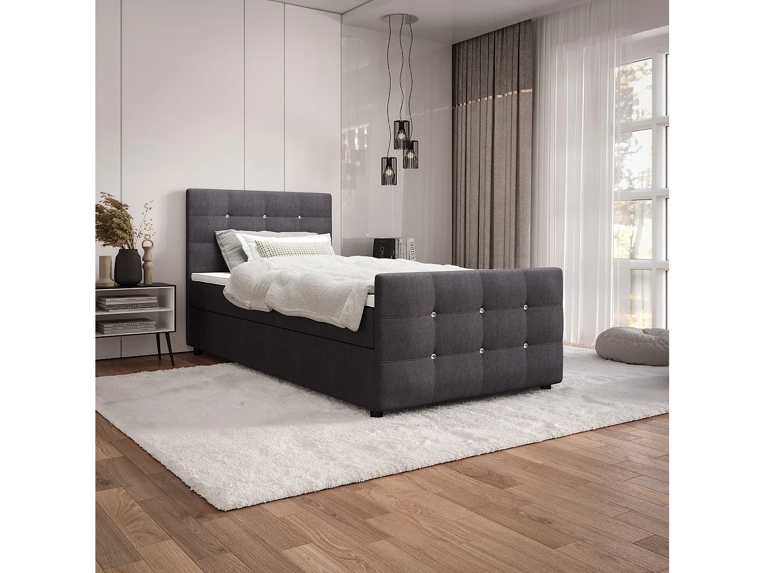 Boxspringbett KLEO mini 100x200 Cosmic 97