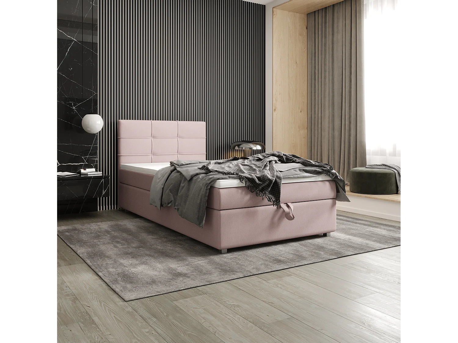 Boxspringbett FADO 22 100x200 Cosmic 14