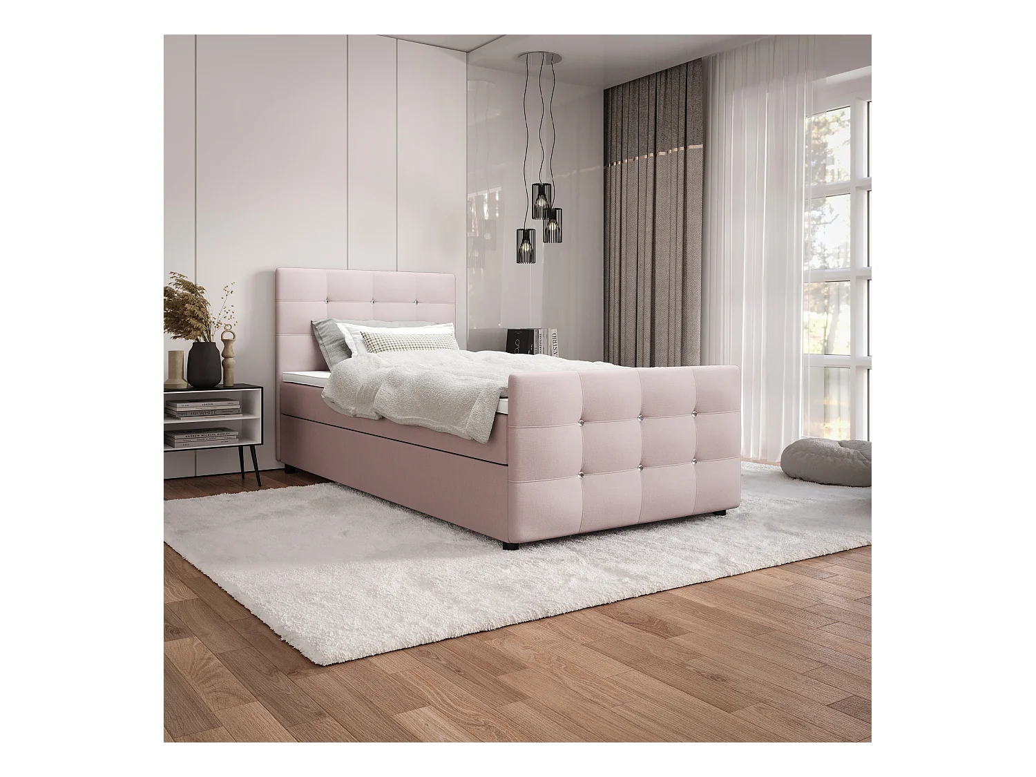 Łóżko kontynentalne KLEO mini 90x200 Cosmic 14