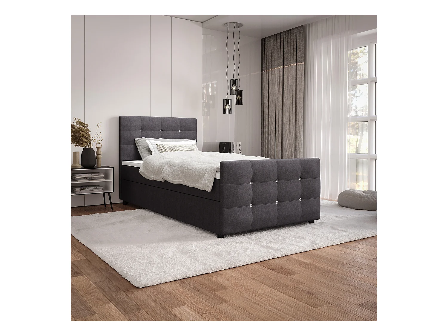 Boxspringbett KLEO mini 120x200 Cosmic 97