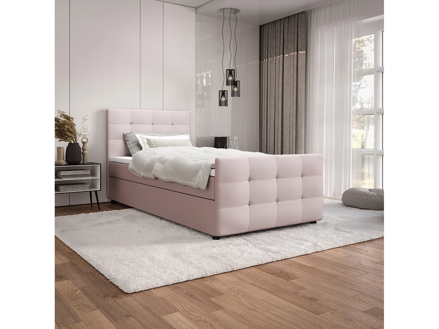 Boxspringbett KLEO mini 100x200 Cosmic 14