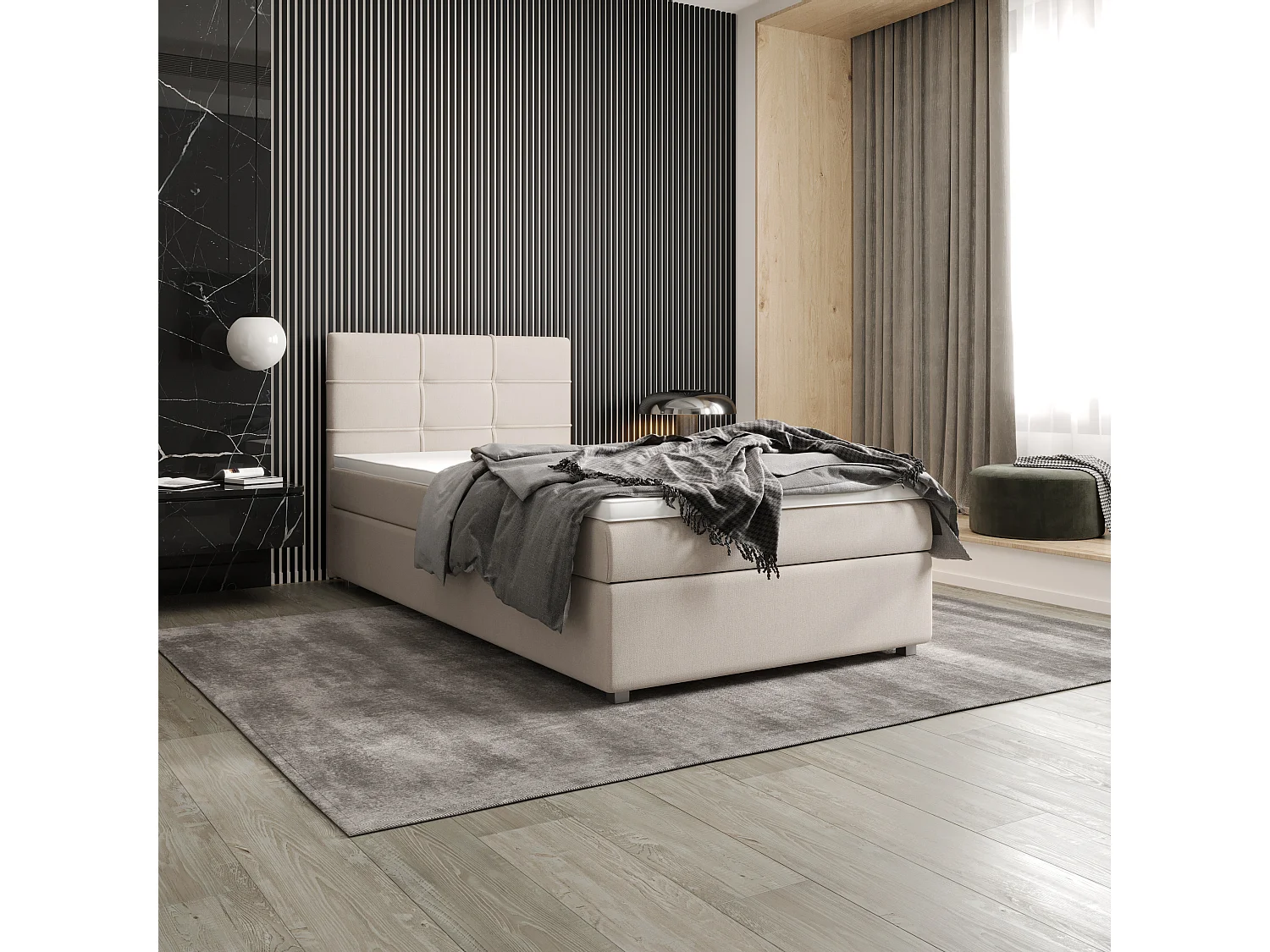Boxspringbett FADO 22 100x200 Cosmic 10