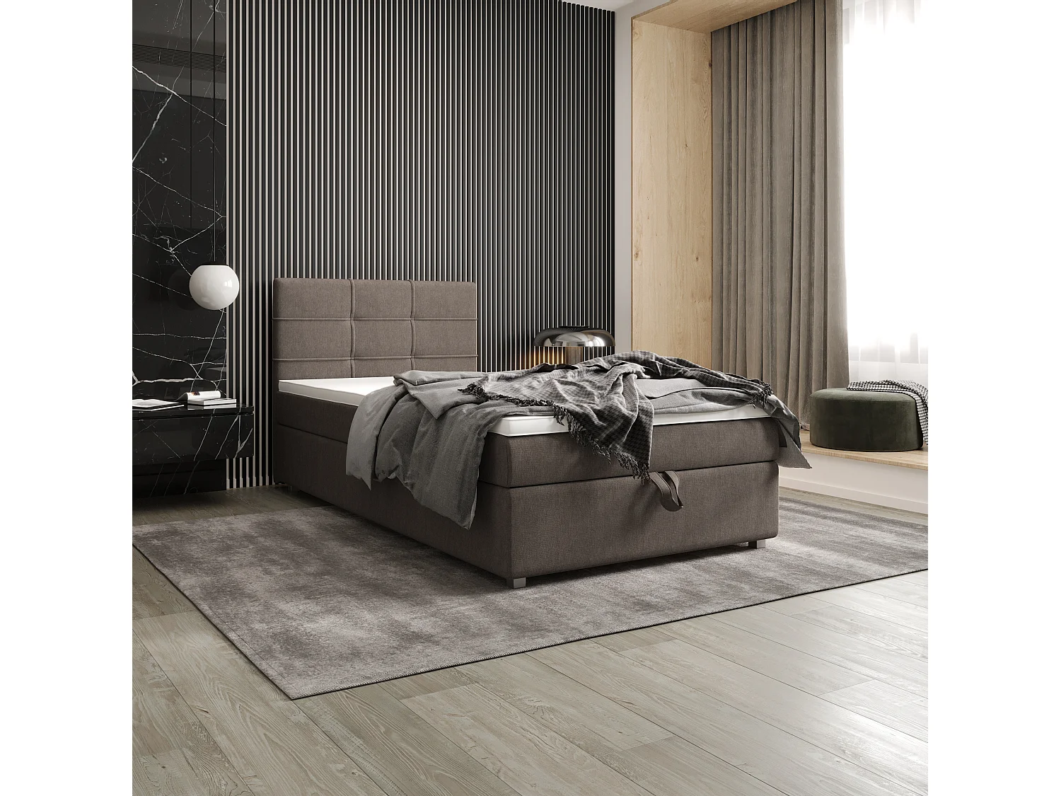 Boxspringbett FADO 22 120x200 Cosmic 03