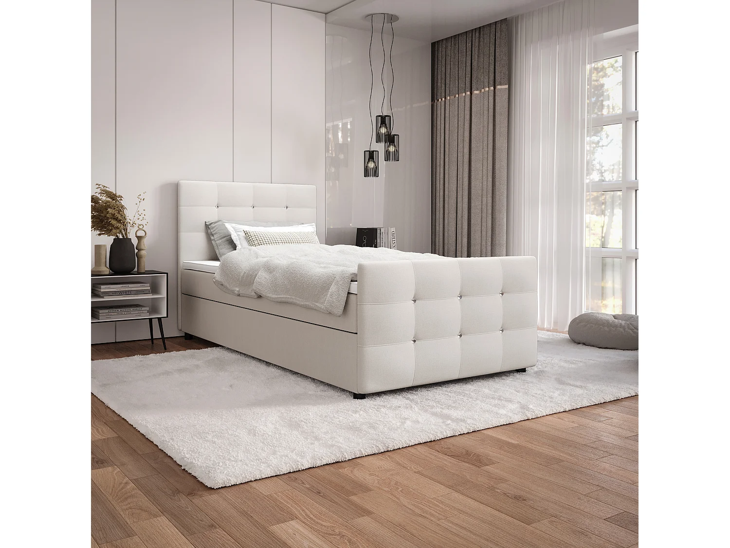 Boxspringbett KLEO mini 100x200 Cosmic 10