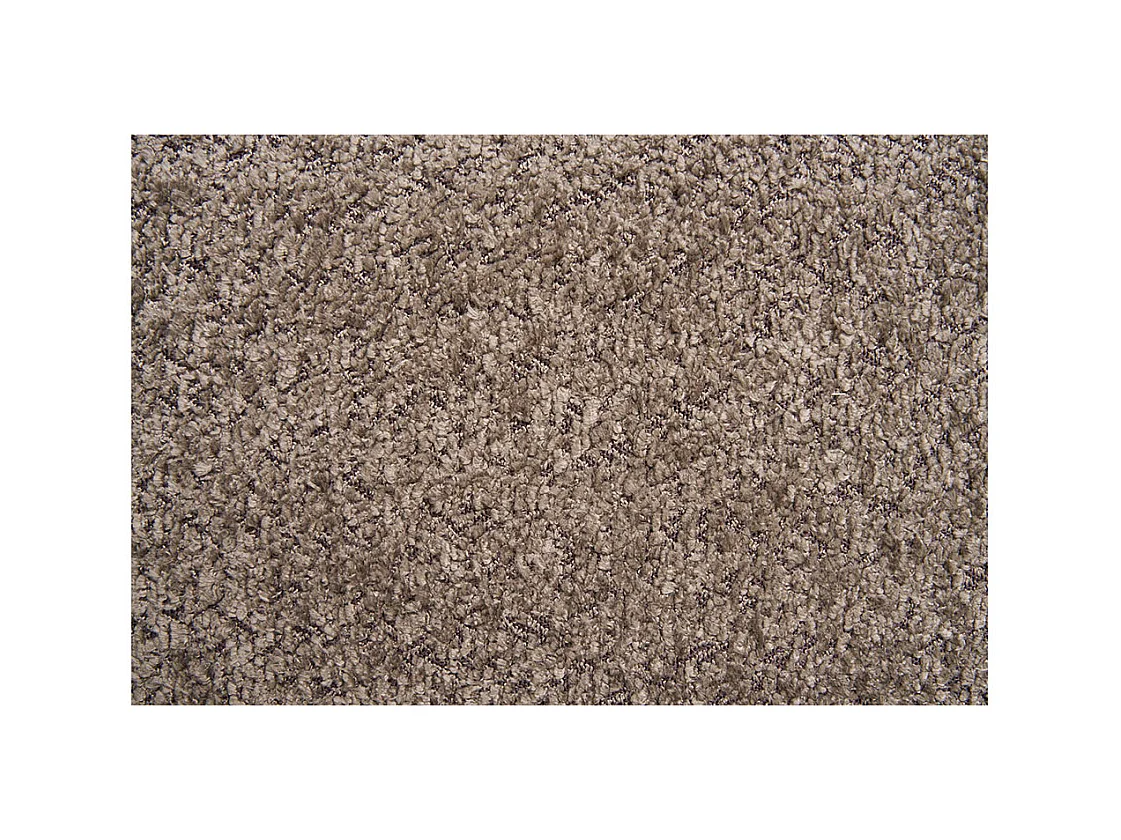 Banc avec rangement tissu marron & pieds en bois naturel BRANCA 97cm