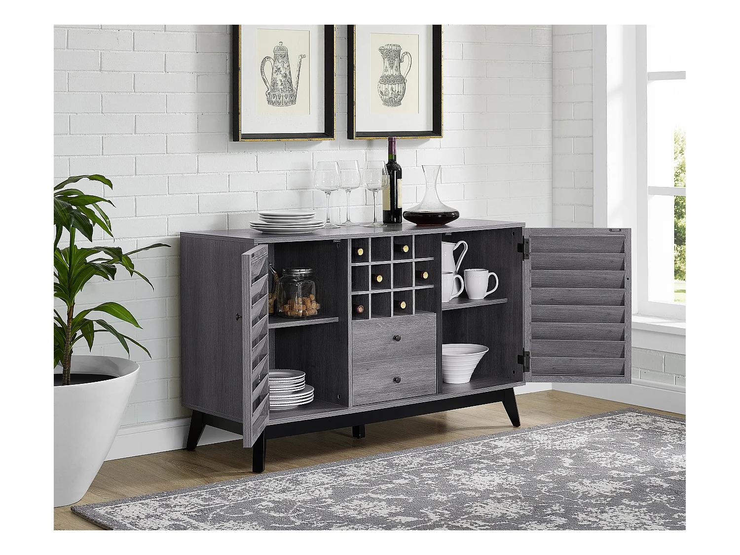 Vaughn | Bodega en efecto roble gris