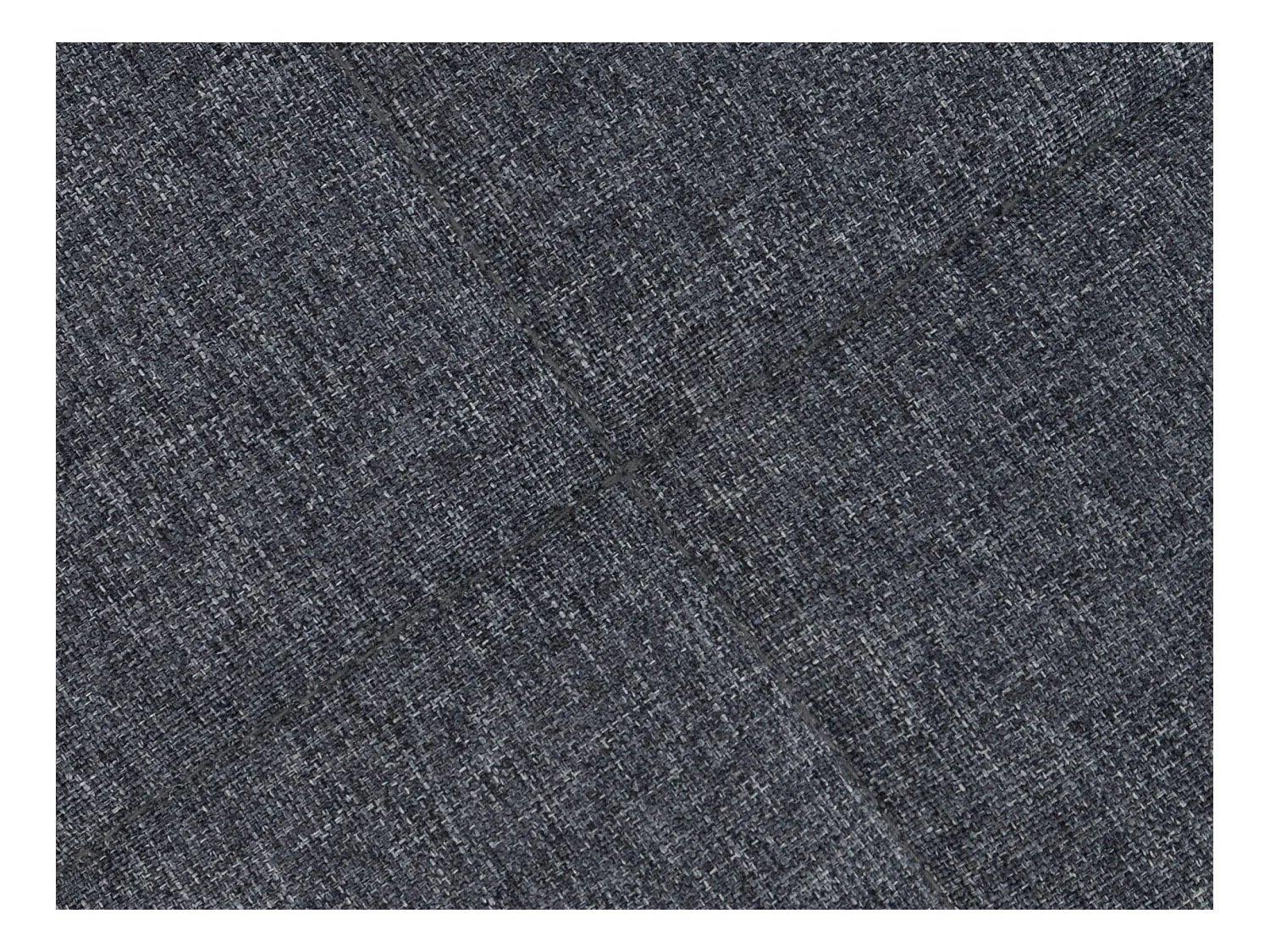 LOUISE-Kruk in stof antraciet en poten in metaal eik