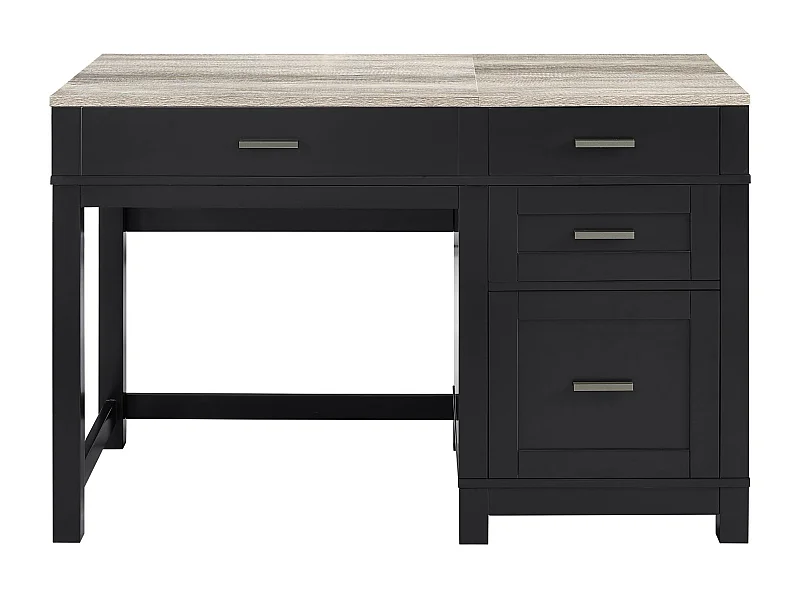 Carver | Bureau d'ordinateur avec plateau relevable en MDF noir