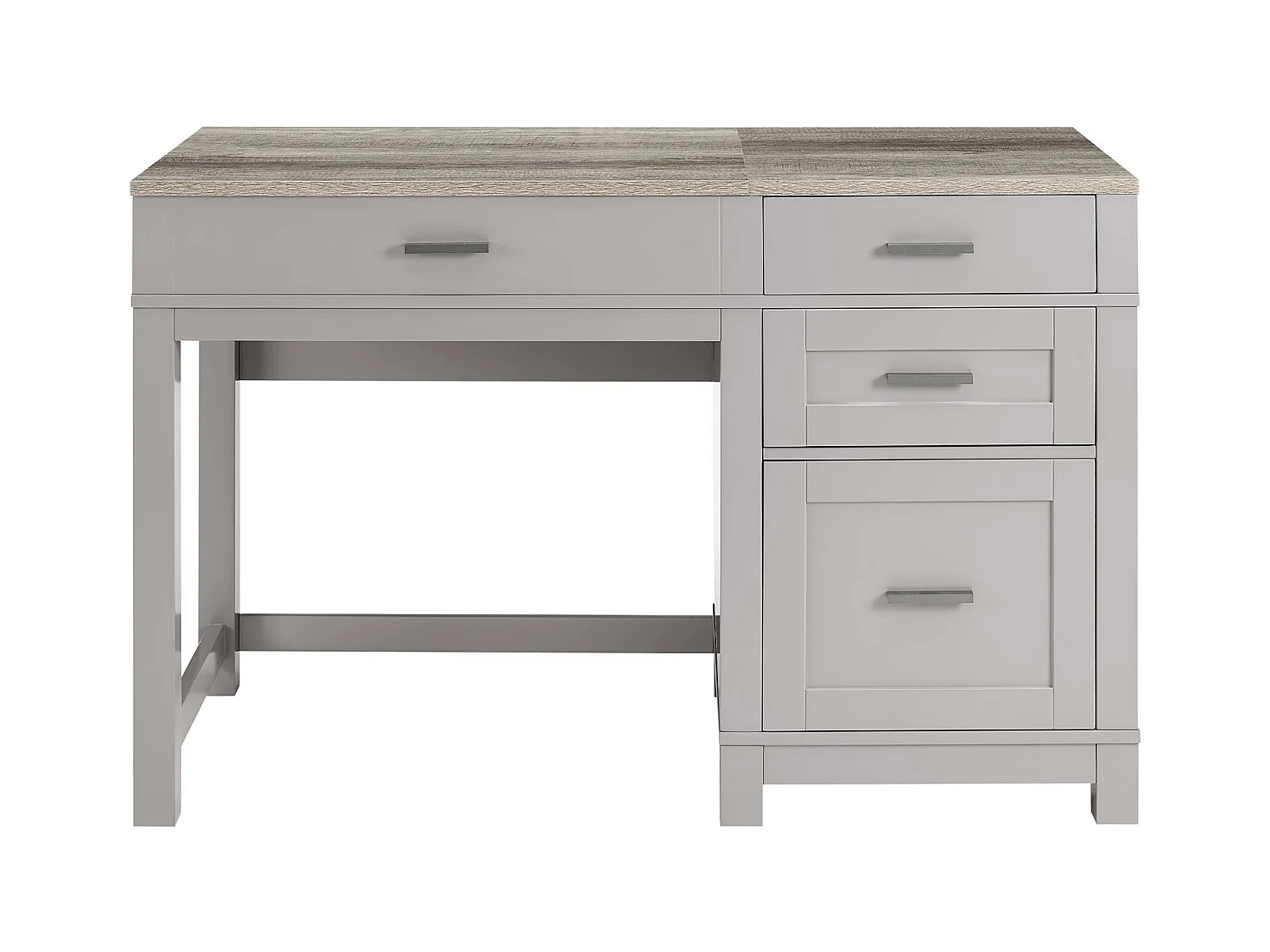 Carver | Bureau d'ordinateur avec plateau relevable en MDF gris