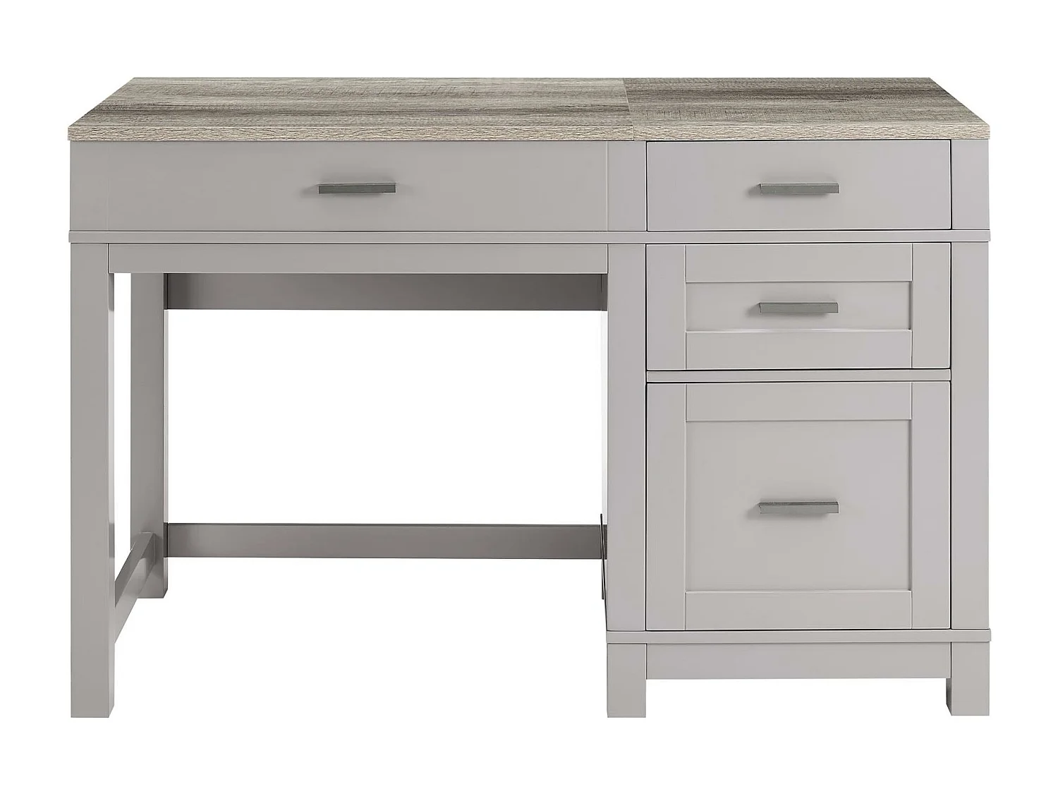 Carver | Bureau d'ordinateur avec plateau relevable en MDF gris